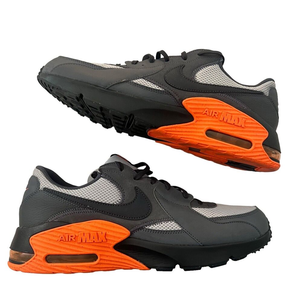Nike Air Max Excee Sneaker Mens Size 13 Iron Gray Orange Running Shoe DM8683-001